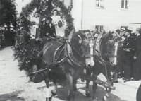 50-jähriges Gründungsfest der Feuerwehr Peterskirchen mit Bänderweihe 1950