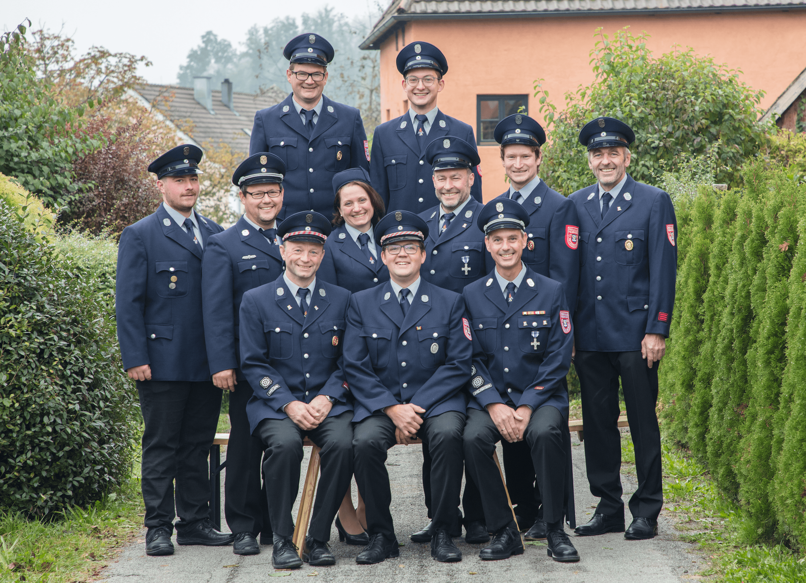 Die Vorstandschaft der Freiwilligen Feuerwehr Peterskirchen